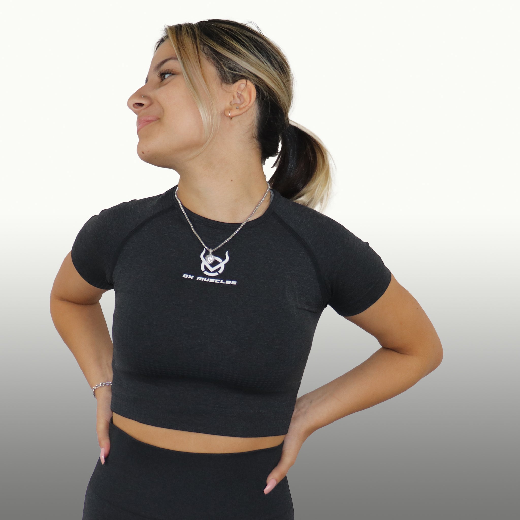 Ox Short Sleeve Crop Top